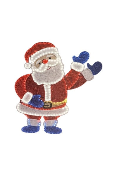 Tarrington House Christmas decoration animated Santa Claus, luminous, 378 LEDs, multicolor