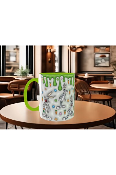 Mugs and love Tavşan Bugs, bunny baskı kaliteli porselen kupa