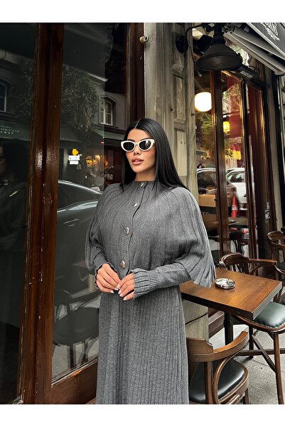 TOFAN TRİKO Double Set with Cape Detail