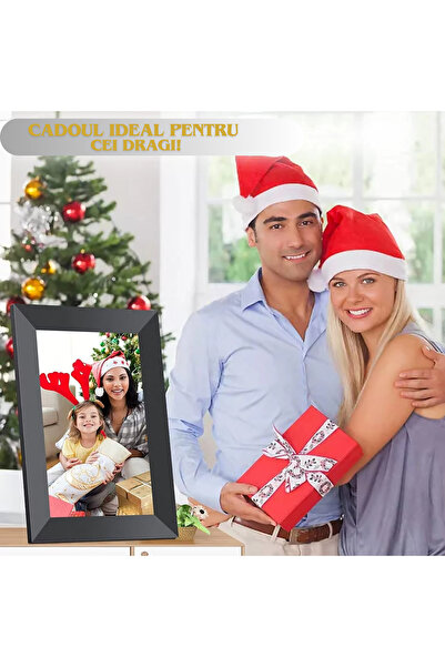 OEM Digital Photo Frame, Wi-Fi, 32 GB Memory, 10.1 inch, Auto Rotate, Photos/Video, Frameo App