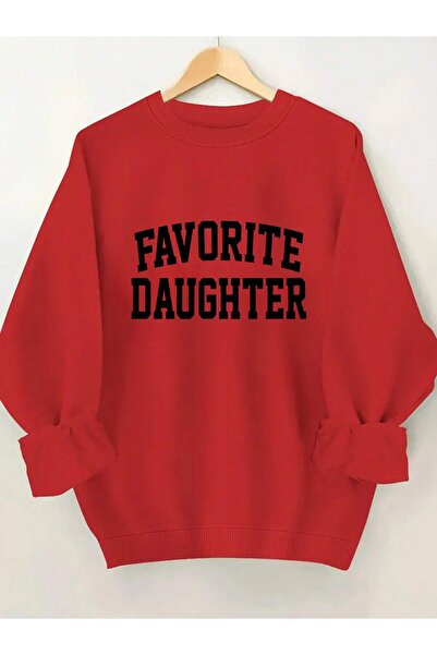 Velostra Unisex Favorite Daughter Printed Thick Fabric Soft Crew Neck Sweatshirt