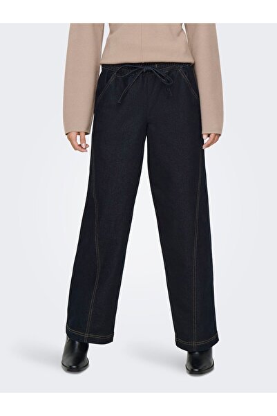 JDY Jeans mit weitem Bein JDYRICKY Mittlere Taille Weiter Beinschnitt Jeans