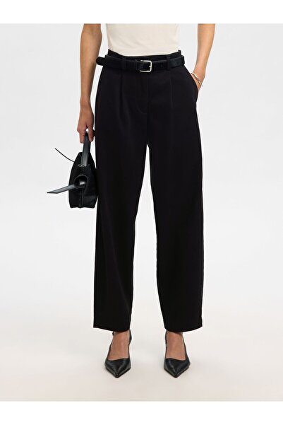 SELECTED Barrel Fit Hosen Mid Waist