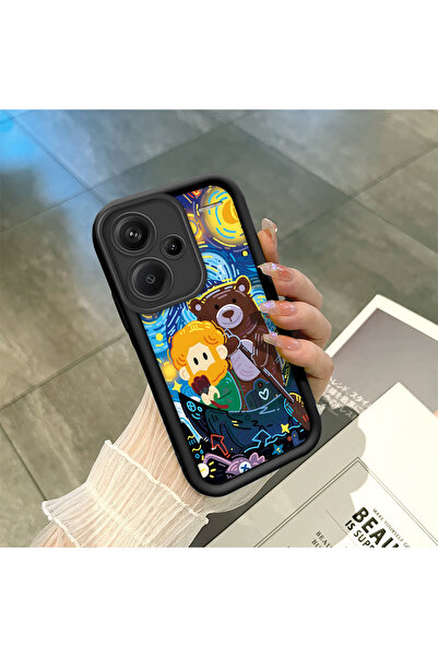 ucuc جراب مضاد للانزلاق بنمط ليلة النجوم لفان جوخ من السيليكون الأسود المتواف...