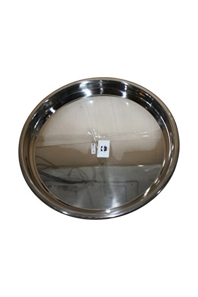 WDA Round Stainless Steel Serving Tray – Mirror Finish, Heavy Duty Plate