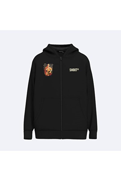 Shout oversized Namakubi V2 Unisex φούτερ με φερμουάρ