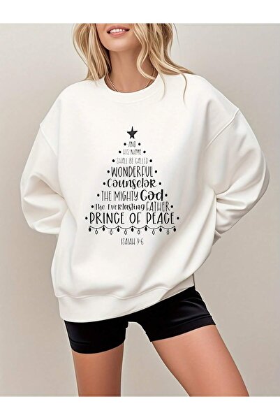 Velostra Tricou unisex pentru pomul de Crăciun cu imprimeu 3 İplik İç Şah cu ...