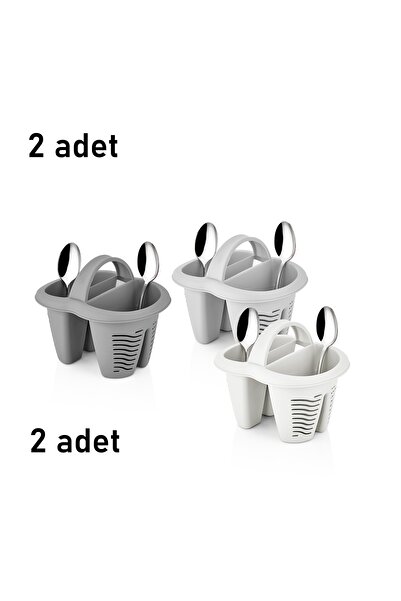 Mons Qlux Ideas 2 Pieces Spoon Holder Spoon Ladle Knife Drying Rack Counterto...
