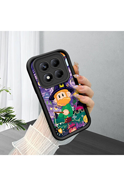 ucuc جراب مضاد للانزلاق لهاتف شاومي ريدمي نوت 14 برو 4G متوافق مع نمط ليلة ال...