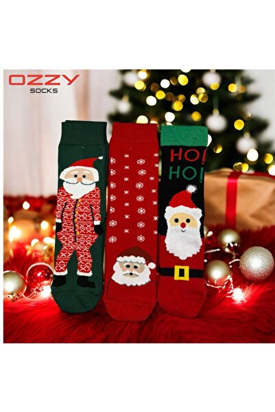 Ozzy Socks Unisex Yılbaşı Çorap 3 Çift
