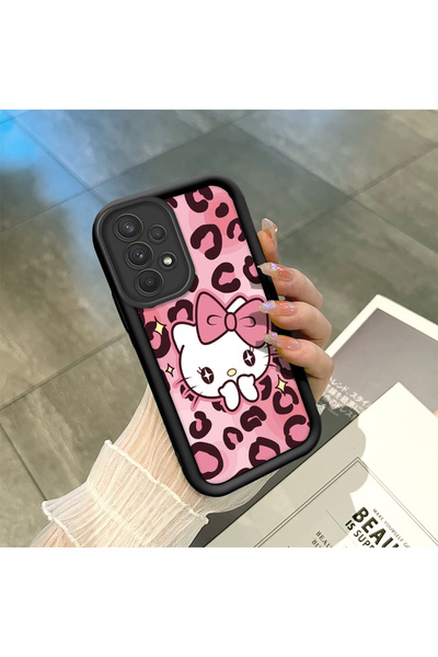 ucuc Samsung Galaxy A32 Uyumlu Siyah Yüksek Kaliteli Silikon Leopar Desenli v...