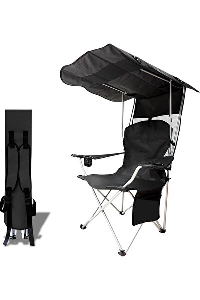 Kodak Folding Camping Chair with Canopy (330LBS): Cup Holder | Outdoor Lovers - Camping/Fishing/Beach!