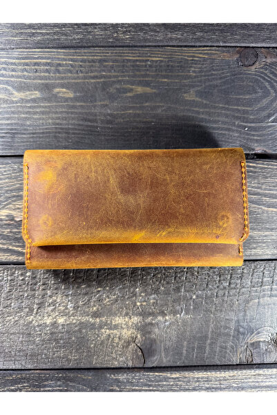 griffon leathers goods craft Griffon Leathers %100 Hakiki Deri El Yapımı Tütün Kılıfı - Çift Kağıt Gözlü Hediyelik Kutulu