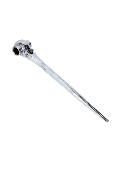Lawazim Ratchet Wrench 17 19mm Chrome for Construction and Mechanical Repair