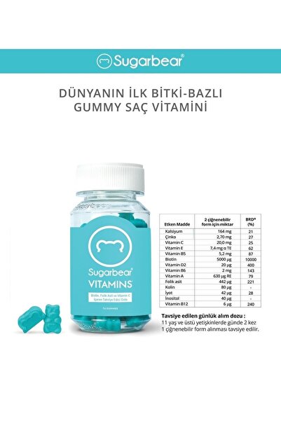 Sugarbear Sugar Bear Hair Vitamin 74 Capsules