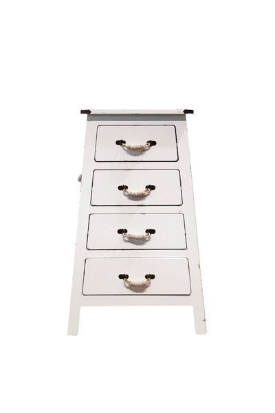 Orta Sofa Ranch Stil Dört Çekmeceli Konsol