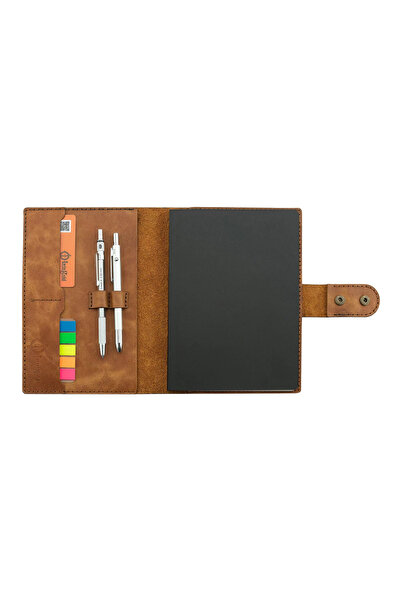 doremodam غلاف دفتر ودفتر يوميات مقاس A5 - جلد قوس قزح 100% - KO10001 - جملي