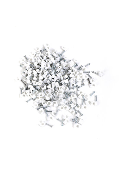 Lawazim مشبك كابلات 200 قطعة 10 مم لإدارة الكابلات في المنزل والمكتب