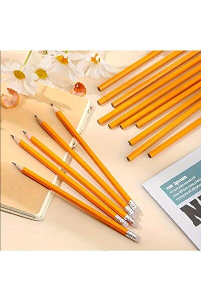 Aro Set of 50 HB Graphite Pencils with Eraser – Fine Writing, Ideal for School, Office and Sketching