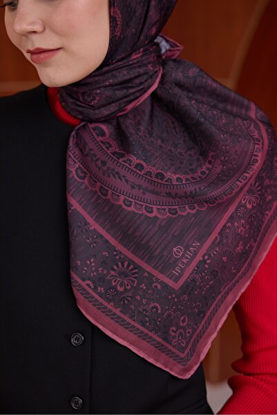 İpekhan Зимовий шарф Winter Bloom Soft 1242 Вишня