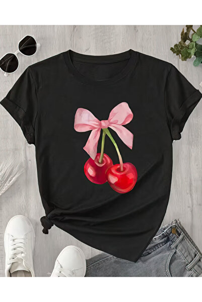 CACTUS COLLECTION Μπλουζάκι με στάμπα κερασιού