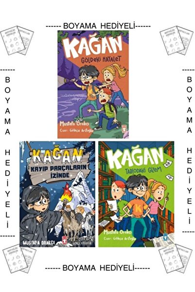 Timaş Çocuk Boyamalı Kağan Göldeki Hayalet Kayıp Parçaların İzinde Tablodaki ...