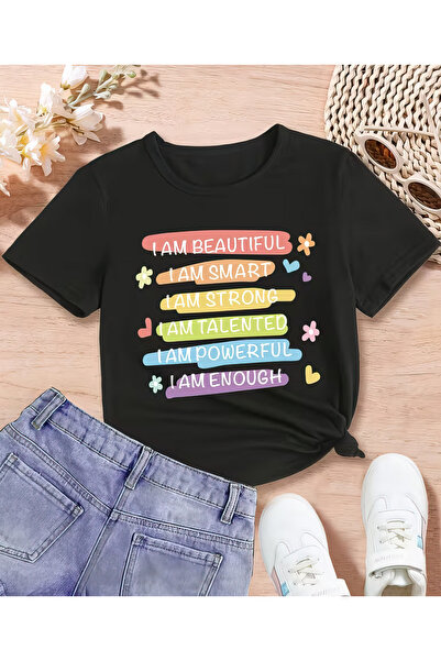 CACTUS COLLECTION Тениска с надпис „Увереност в себе си“