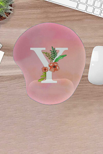 KARMAT لوحة ماوس خاصة بحرف Y، لوحة ماوس بحروف، لوحة ماوس للكمبيوتر، مع دعم للرسغ