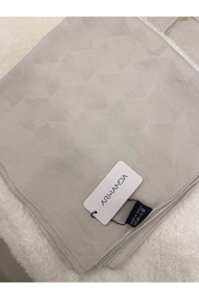 ARMANDA Cotton Monogram Geometrik Desen Eşarp