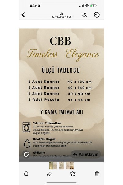 Ceki Home Pera Model Keten Fransız Dantelli 5 Parça Salon Seti –