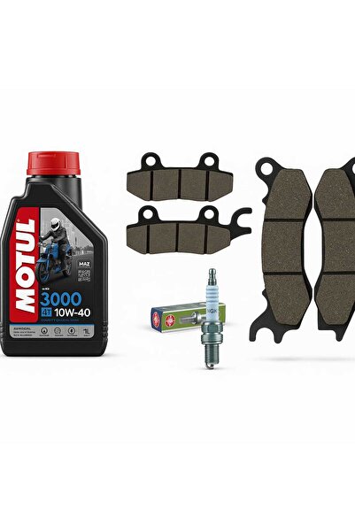 OEM YENİ ÜRÜN MONDİAL STRADA 125 BAKIM SETİ (ÖN BALATA+ ARKA BALATA+NGK BUJİ+...