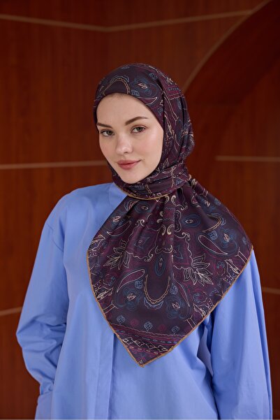 İpekhan وشاح ناعم من وينتر بلوم 1243 بلون البرقوق