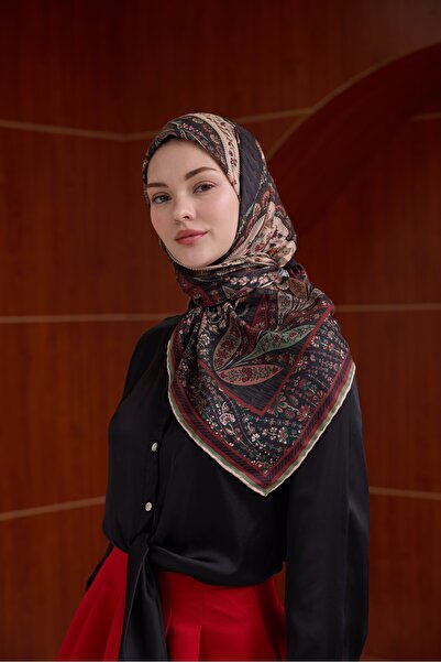 İpekhan Зимовий шарф Winter Bloom Soft 1242 Червоний