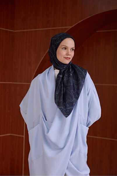 İpekhan Winter Bloom Μαλακό Κασκόλ 1243 Ναυτικό Μπλε