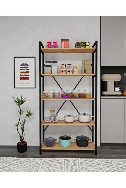 UmkaHome 5 Raflı Mutfak Düzenleyici Raf Sistemi 180X90X25
