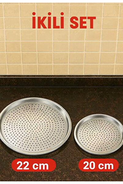 TOLMİN Store 20cm-22cm Sarma Dolma Pizza Lahmacun Pişirme Altlığı | Yanmaz Yapışmaz Çelik Delikli Pişirme Aparatı