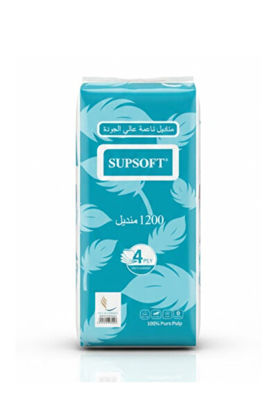 Generic 1200 soft facial tissues, 4-ply - 3 packs, legendary quality