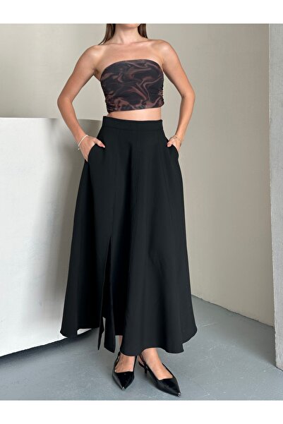 ubmbutik Slit Godeli Skirt