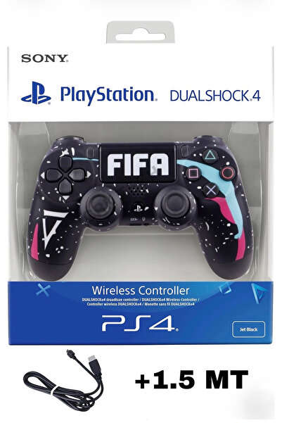 CRK TECH Playstation DualShock 4 Uyumlu V2 Yenilenmiş Ps4 Oyun Kolu Pc + Ps4 ( 1.5MT ŞARJ KABLOSU)