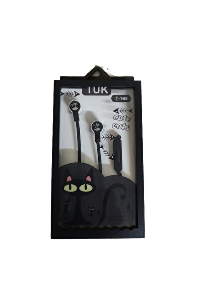 EJOYA Kedi Tasarımlı Siyah Kulaklık