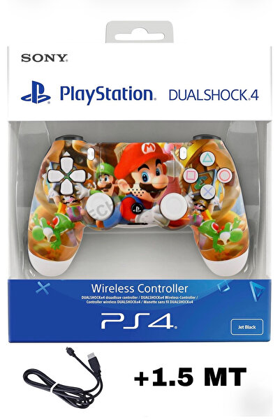 CRK TECH Playstation DualShock 4 Uyumlu V2 Yenilenmiş Ps4 Oyun Kolu Pc + Ps4 ( 1.5MT ŞARJ KABLOSU)