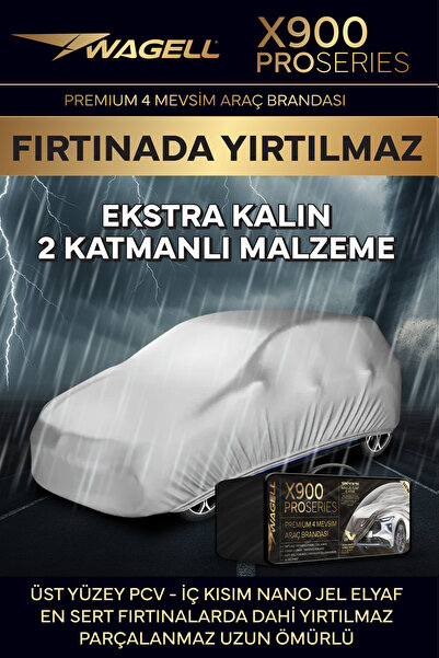 Budge Renault Clio 5 Hatchback 2020 Ve Sonrası - X900PRO Fırtına / Güneş Araba brandası - oto çadır örtü