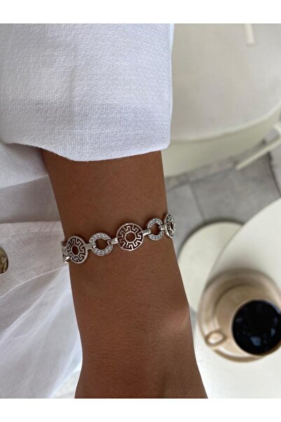 XUPING JEWELRY Special Series Vip Stone Ringed Antique Motif Xp Silver Bracelet