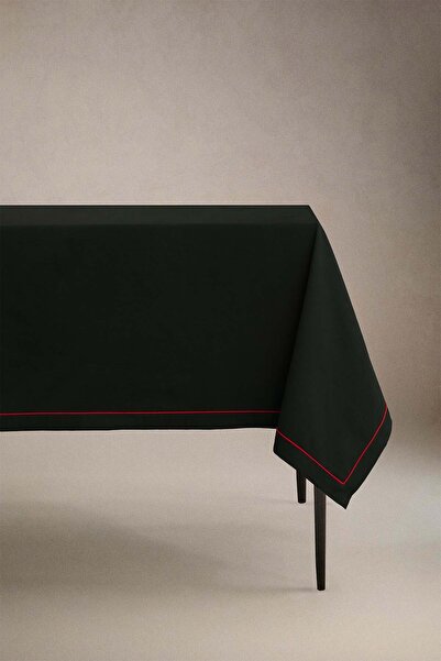 Barine Decorative Piped Corduroy Fabric Tablecloth