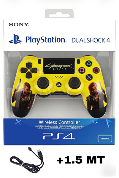 CRK TECH Playstation DualShock 4 Uyumlu V2 Yenilenmiş Ps4 Oyun Kolu Pc + Ps4 ( 1.5MT ŞARJ KABLOSU)