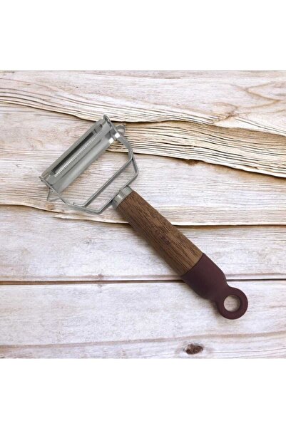Home Luxury Turbo Peeler Wooden Acacia Handle Fruit Vegetable Peeler Stainles...