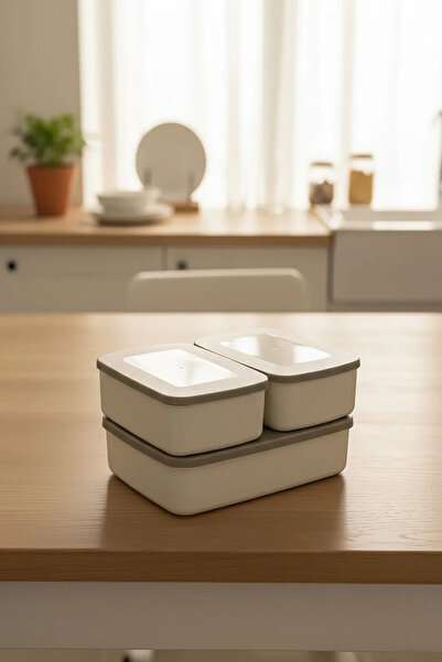 BZK Large Size 5.5 Liter Rectangular Storage Container with Lid Kitchen Refri...