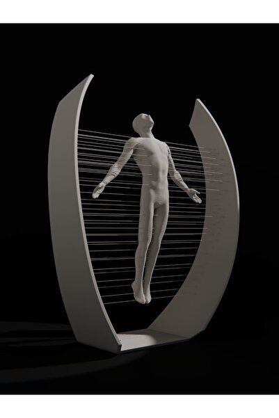 diğerr1 Modern Soyut İnsan Figürü Dekor Heykel – Minimalist Tasarım Obje