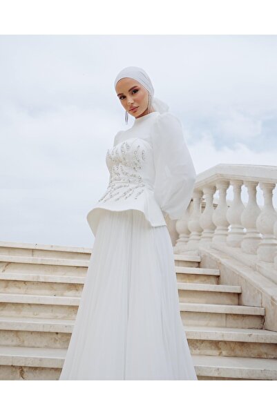 Hennin ABİYE 5089 BEYAZ