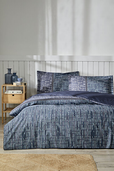 Özdilek Modra sada prostěradel s elastickým lemem pro dvě osoby